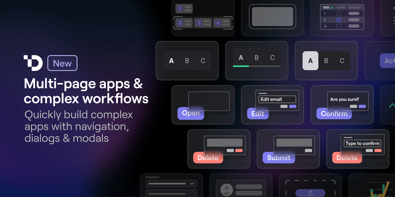 Multi-page apps & complex workflows